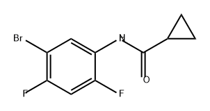 Cyclopropanecarboxamide, N-(5-bromo-2,4-difluorophenyl)- 结构式