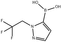 1-(2,2,2-三氟乙基)-1H-吡唑-5-基]硼酸 结构式