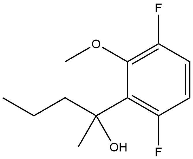 3,6-Difluoro-2-methoxy-α-methyl-α-propylbenzenemethanol 结构式