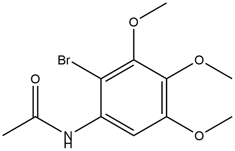 N-(2-Bromo-3,4,5-trimethoxyphenyl)acetamide 结构式