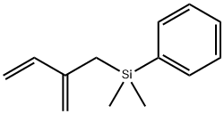 Benzene, [dimethyl(2-methylene-3-buten-1-yl)silyl]- 结构式