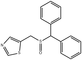 Thiazole, 5-[[(diphenylmethyl)sulfinyl]methyl]- 结构式