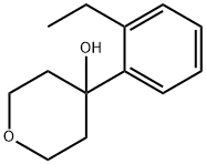 4-(2-ethylphenyl)tetrahydro-2H-pyran-4-ol 结构式