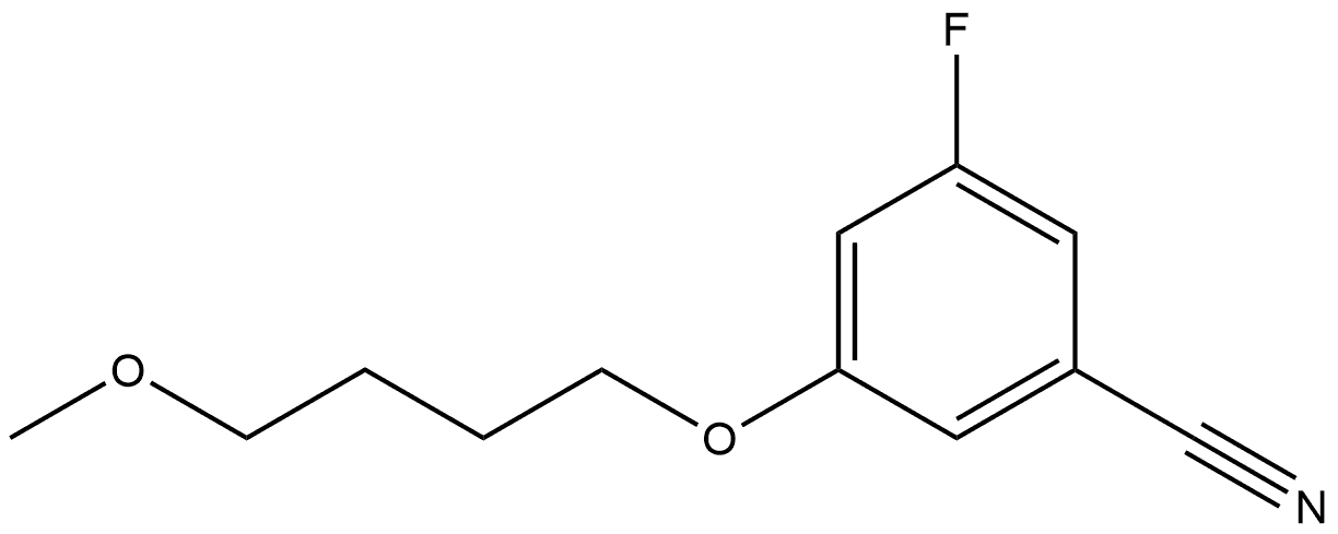 3-Fluoro-5-(4-methoxybutoxy)benzonitrile 结构式