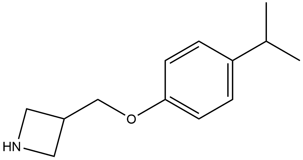 3-[[4-(1-Methylethyl)phenoxy]methyl]azetidine 结构式