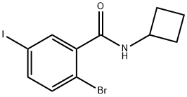 2-Bromo-N-cyclobutyl-5-iodobenzamide 结构式