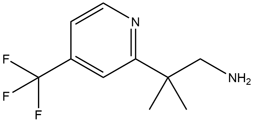 2-甲基-2-(4-(三氟甲基)吡啶-2-基)丙-1-胺 结构式