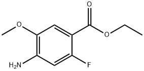 Benzoic acid, 4-amino-2-fluoro-5-methoxy-, ethyl ester 结构式