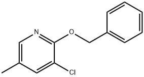 2-(benzyloxy)-3-chloro-5-methylpyridine 结构式