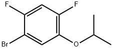 1-溴-2,4-二氟-5-异丙氧基苯 结构式