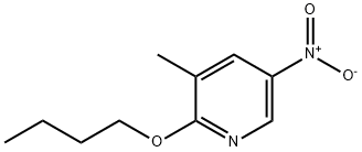 2-butoxy-3-methyl-5-nitropyridine 结构式