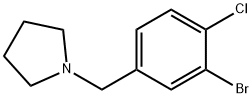 1-(3-溴-4-氯苄基)吡咯烷 结构式