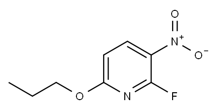 2-fluoro-3-nitro-6-propoxypyridine 结构式