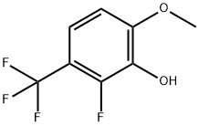 2-氟-6-甲氧基-3-(三氟甲基)苯酚 结构式