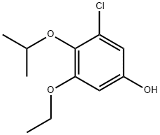 3-Chloro-5-ethoxy-4-(propan-2-yloxy)phenol 结构式