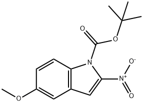 tert-butyl 5-methoxy-2-nitro-1H-indole-1-carboxylate 结构式