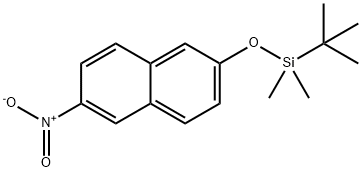 tert-butyldimethyl[(6-nitronaphthalen-2-yl)oxy]silane 结构式