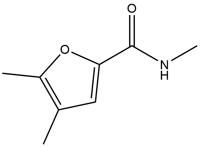 N,4,5-Trimethyl-2-furancarboxamide 结构式