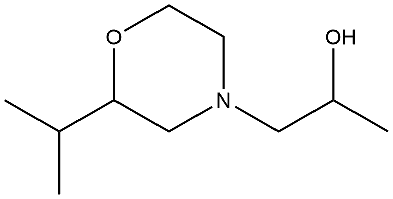 4-Morpholineethanol,α-methyl-2-(1-methylethyl)- 结构式