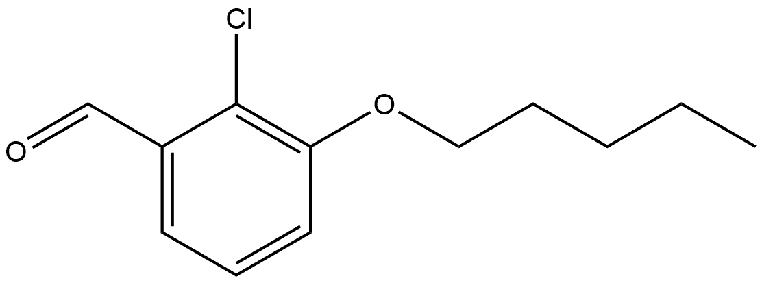 2-Chloro-3-(pentyloxy)benzaldehyde 结构式