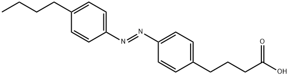 Benzenebutanoic acid, 4-[(1E)-2-(4-butylphenyl)diazenyl]- 结构式