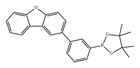 2-[3-(硼酸频哪醇酯)苯基]二苯并呋喃 结构式