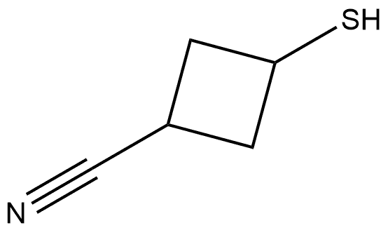 3-巯基环丁烷-1-腈 结构式