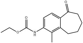 ethyl (1-methyl-5-oxo-6,7,8,9-tetrahydro-5H-benzo[7]annulen-2-yl)carbamate 结构式