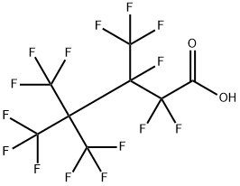 甲醇中全氟-3,4,4-三甲基戊酸 结构式