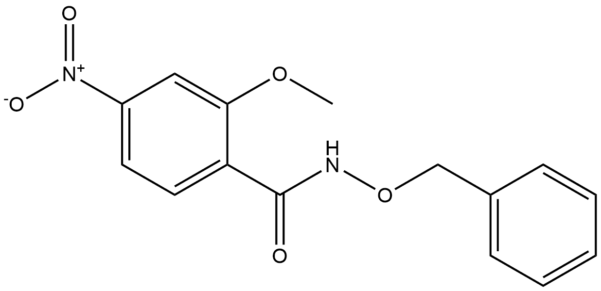 N-(benzyloxy)-2-methoxy-4-nitrobenzamide 结构式