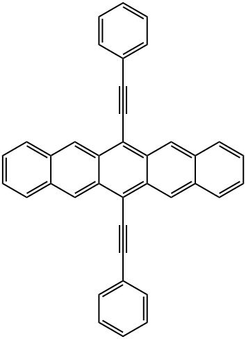 Pentacene, 6,13-bis(2-phenylethynyl)- 结构式