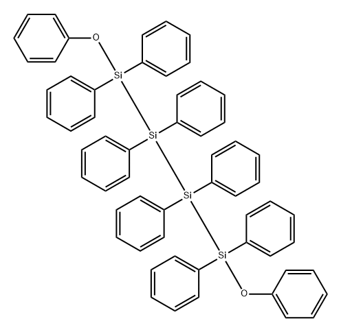 Tetrasilane, 1,4-diphenoxy-1,1,2,2,3,3,4,4-octaphenyl- 结构式
