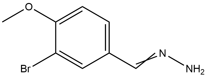 3-Bromo-4-methoxybenzaldehyde hydrazone 结构式