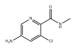 5-氨基-3-氯-N-甲基吡啶酰胺 结构式