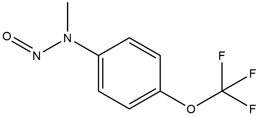 甲基[4-(三氟甲氧基)苯基]亚硝胺 结构式