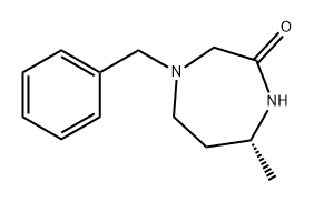 2H-1,4-Diazepin-2-one, hexahydro-7-methyl-4-(phenylmethyl)-, (7R)- 结构式