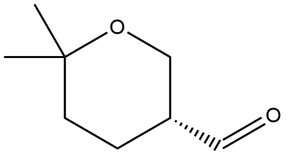 (R)-6,6-二甲基四氢-2H-吡喃-3-甲醛 结构式