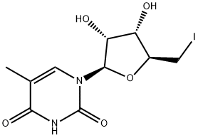 5'-Deoxy-5'-iodo-5-methyluridine 结构式