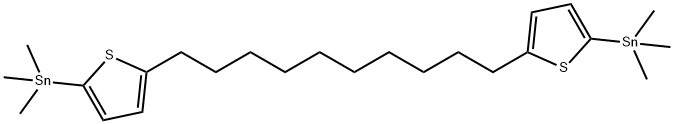 IN1962, 1,10-双(5-(三甲基锡基)噻吩-2-基)癸烷 结构式