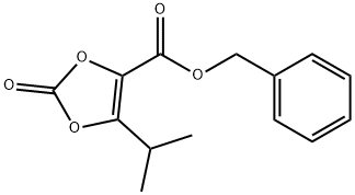 5-异丙基-2-氧代-1,3-二噁茂-4-甲酸苄酯 结构式