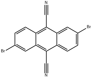 2,6-二溴-9,10-二氰基蒽 结构式