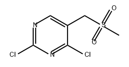 2,4-二氯-5-[(甲基磺酰基)甲基]嘧啶 结构式