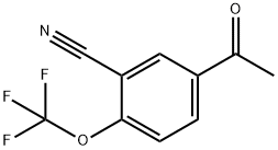 5-乙酰基-2-(三氟甲氧基)苯甲腈 结构式