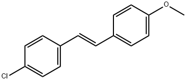 1-[(E)-2-(4-CHLOROPHENYL)ETHENYL]-4-METHOXYBENZENE 结构式