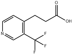 3-(3-(三氟甲基)吡啶-4-基)丙酸 结构式