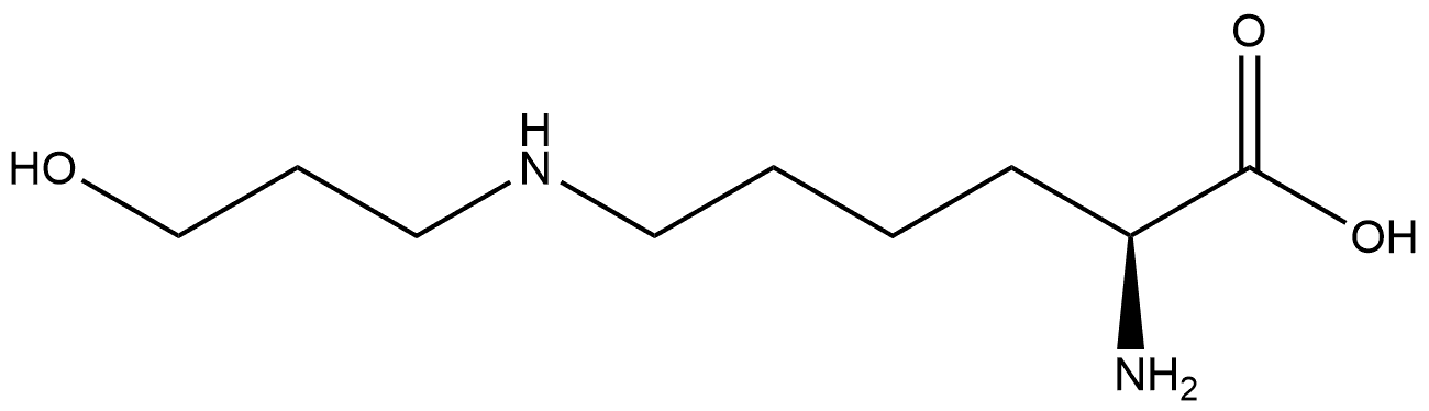 EPSILON-N-3-HYDROXYPROPYL-L-LYSINE ACETIC ACID SALT 结构式