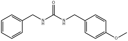 Urea, N-[(4-methoxyphenyl)methyl]-N'-(phenylmethyl)- 结构式