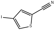 4-碘噻吩-2-甲腈 结构式