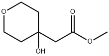 2H-Pyran-4-acetic acid, tetrahydro-4-hydroxy-, methyl ester 结构式