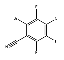 2-溴-4-氯-3,5,6-三氟苄腈 结构式